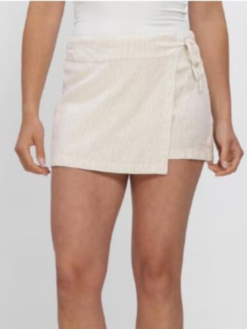 Simons 100% Organic Cotton Faux Wrap Skort